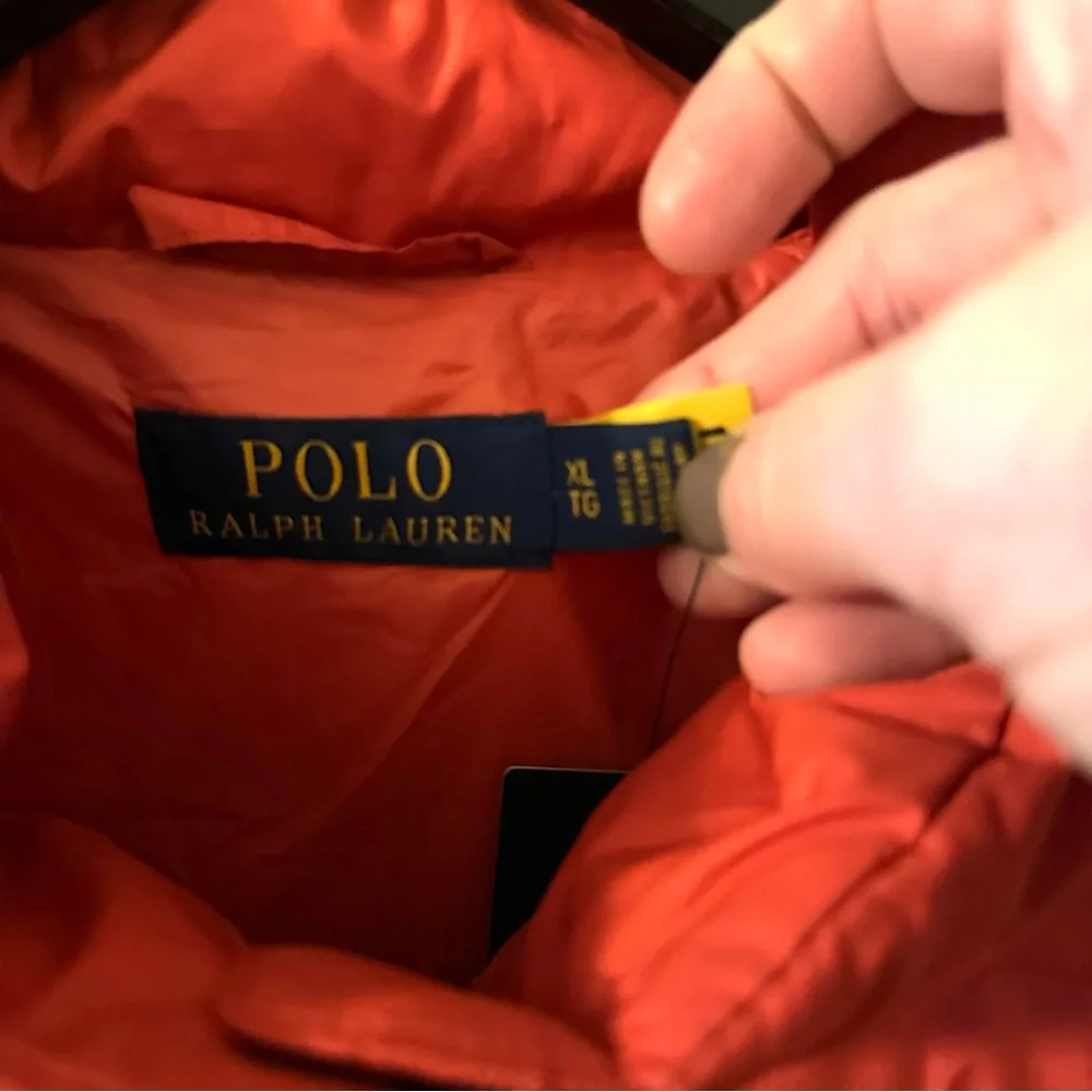 POLO|Ralph Lauren-Water Repellent Puffer Jacket in, “Brilliant Red”, Size XL,NWT - Picture 9 of 15